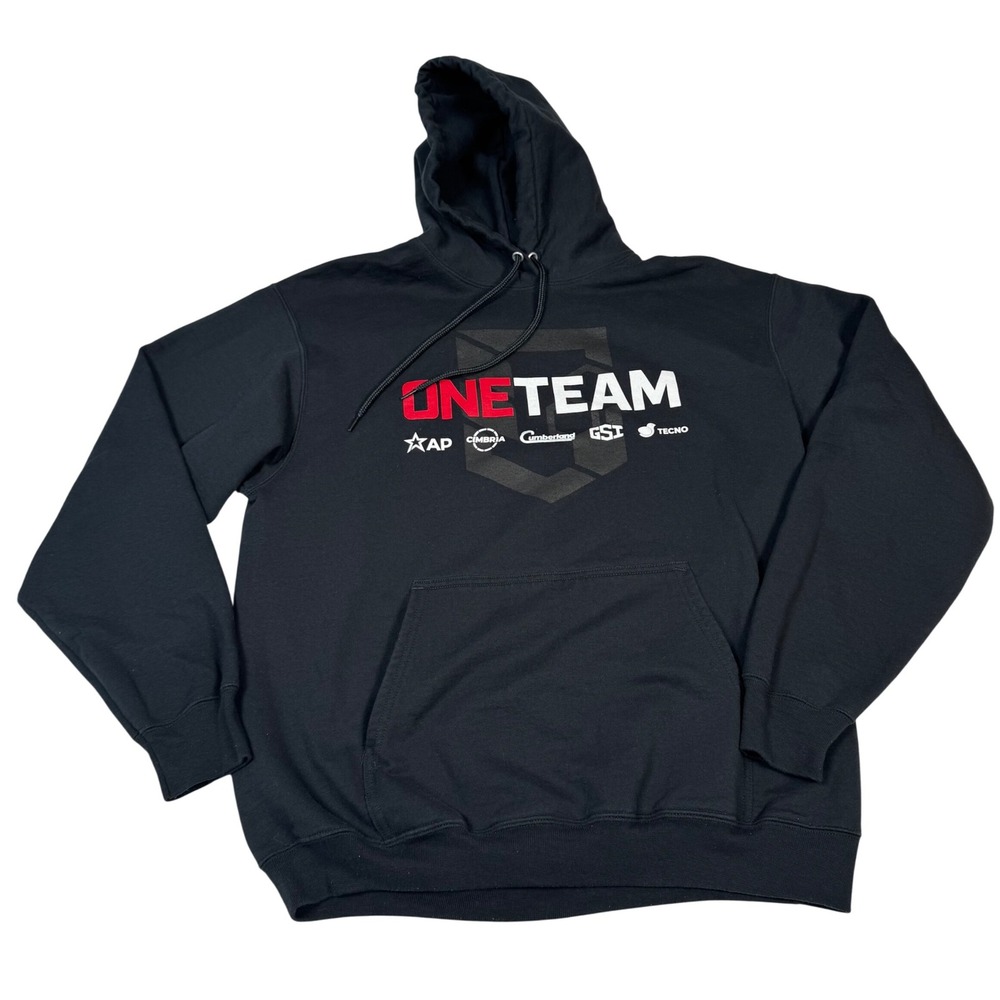 Port & Company Men L‎ Hoodie Essential Fleece Black One Team Streetwear Normcore